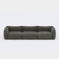 3 Seater Space Grey Sofa With Super-Soft Upholstery