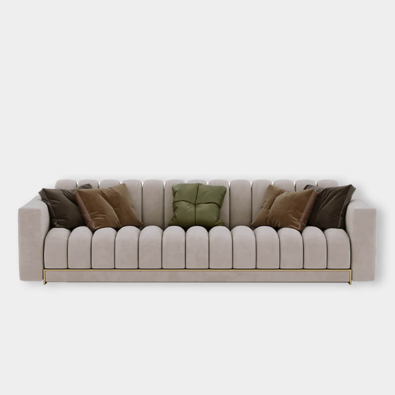 3 Seater Modern Sofa With Extra Cushioned Fabric