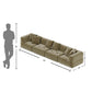 4 Seater Olive Green Sofa With Super-Soft Upholstery