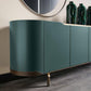 Olive green TV unit