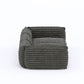 3 Seater Space Grey Sofa With Super-Soft Upholstery