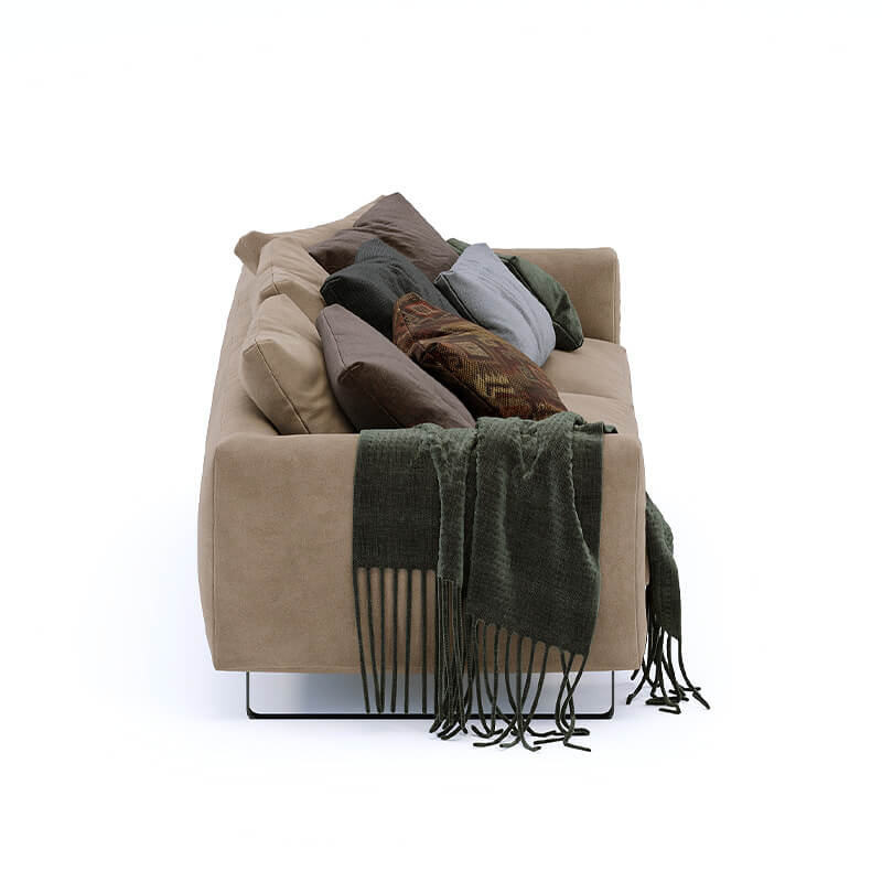 3 Seater Modern Light Brown Sofa