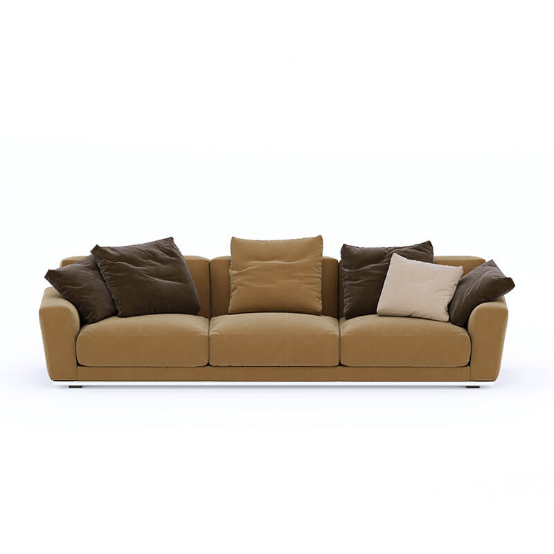 3 Seater luxury brown sofa