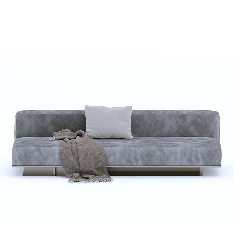 3 Seater Modern Dust-Proof Grey Sofa