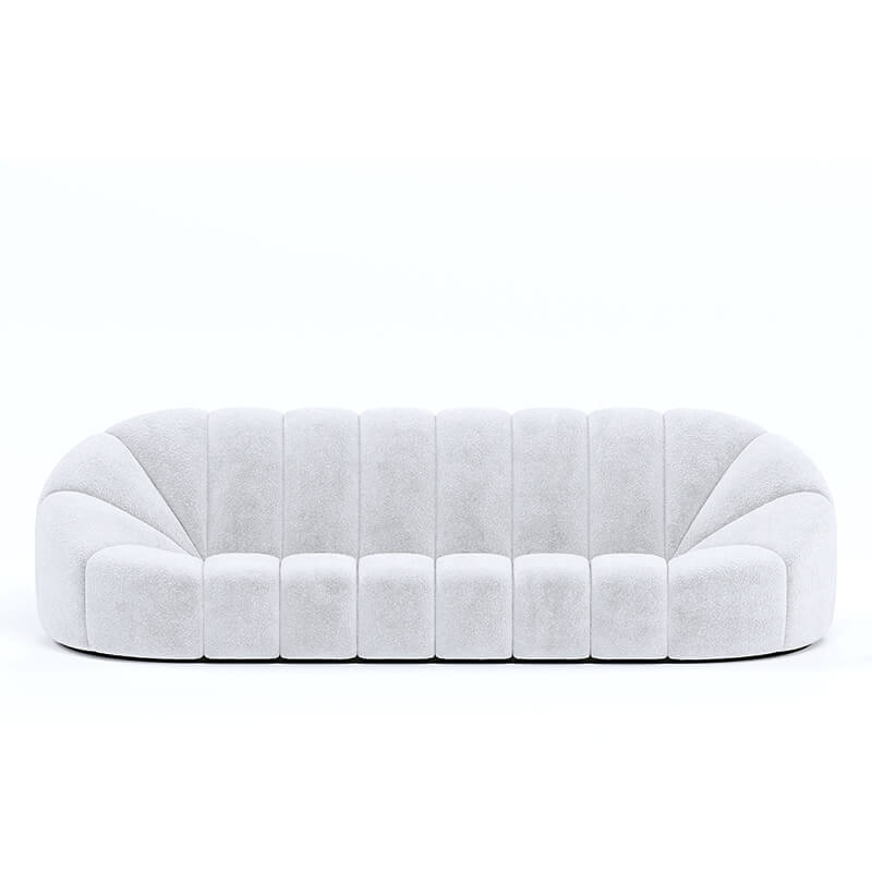 3 Seater White Sofa