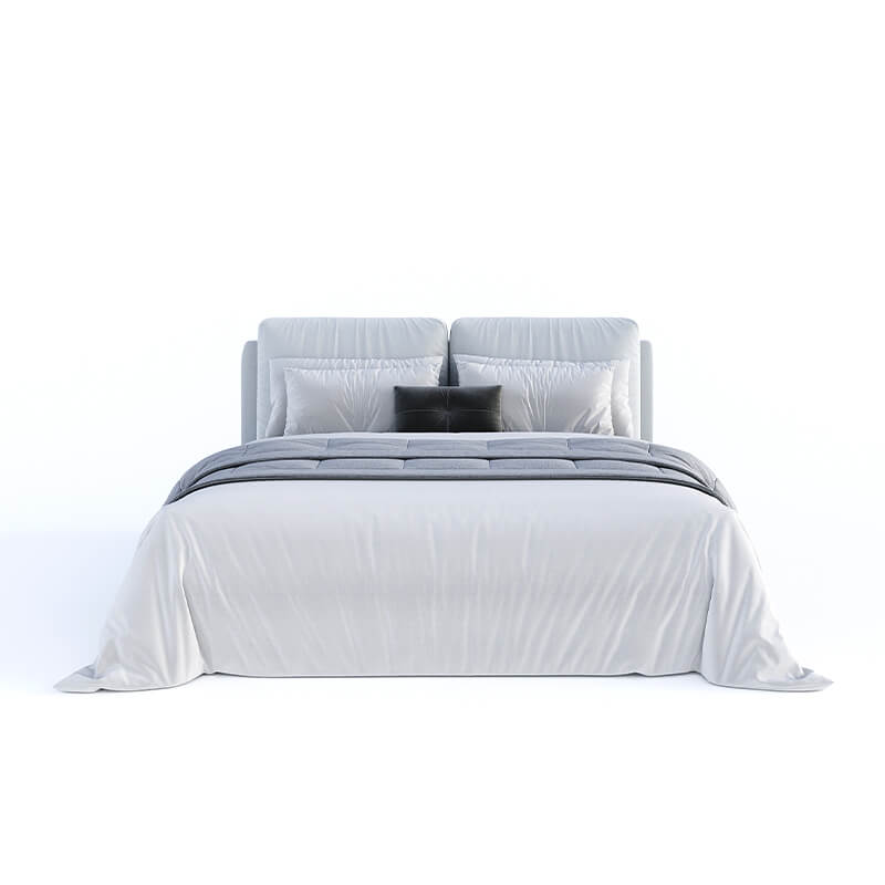 Upholstered white bed online