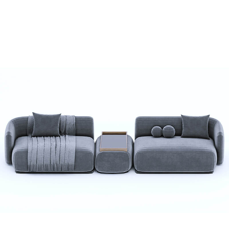 4 Seater Cool Grey Sofa