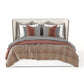 Modern King-Size Bed With Dual Tone Beige Upholstery