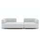 3 Seater Modern White Sofa