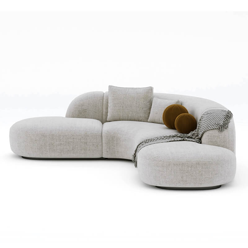 4 Seater Modern Beige Sofa