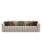 3 Seater Modern Sofa With Extra Cushioned Fabric