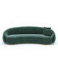 3 Seater Olive Green Modern Curvy Sofa