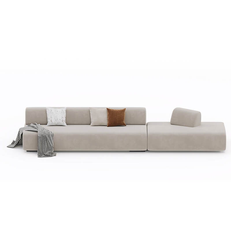 4 Seater Modern Beige Sofa