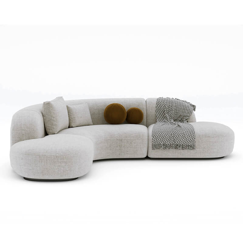 4 Seater Modern Beige Sofa