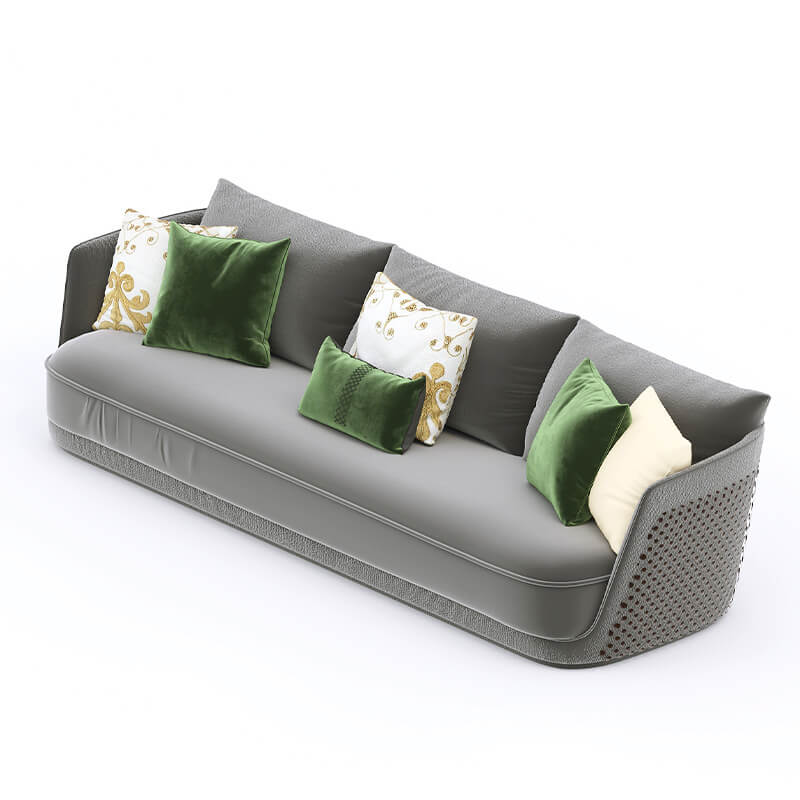 3 Seater Modern Black Sofa With Luxury Feel