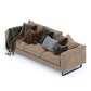 3 Seater Modern Light Brown Sofa