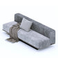 3 Seater Modern Dust-Proof Grey Sofa