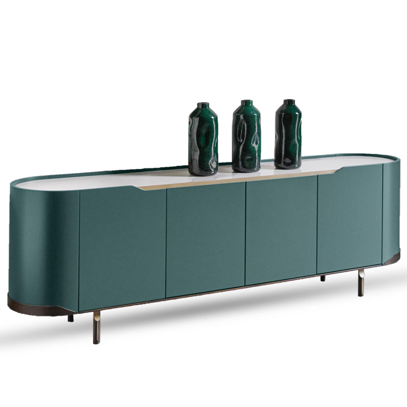 Olive green TV unit