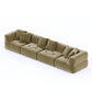 4 Seater Olive Green Sofa With Super-Soft Upholstery